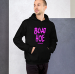 Boat Hoe Mens Hoodie- Hot Pink