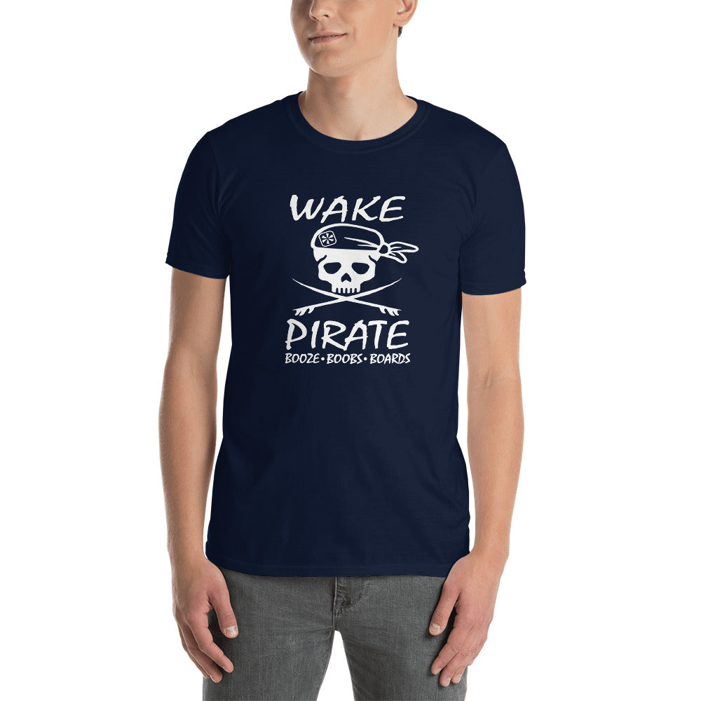 NEW LIMITED Funny Boat Captain Shirt Men Boating Pirate Shirt Motorboat T- Shirt