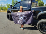 Wake Pirate Flag: Black