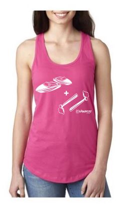 Boats + Hoes! Ladies Boating Tank - The Wakeboat Life