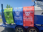 Wake Pirate Towel- Blue