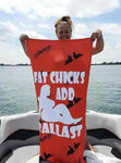 Fat Chicks Add Ballast™ Wakesurf Towel- Red