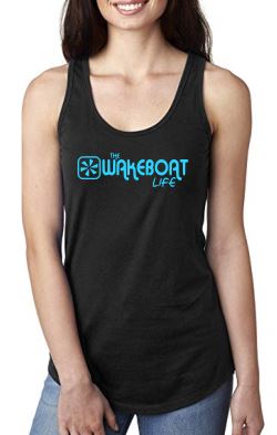 The Wakeboat Life Womens Tank-Blue - The Wakeboat Life