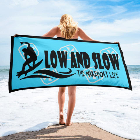 Low and Slow Wakesurf Towel- Blue