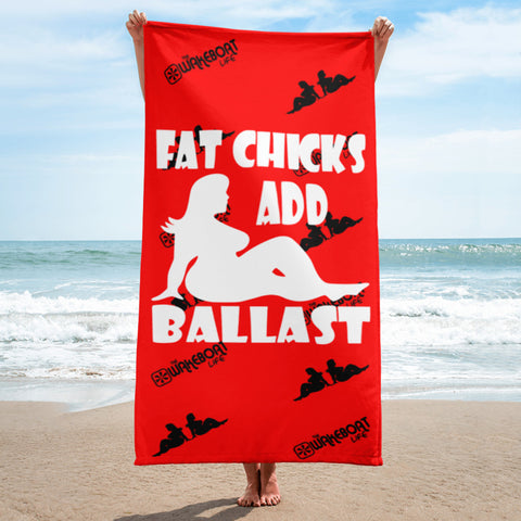 Fat Chicks Add Ballast™ Wakesurf Towell - The Wakeboat Life