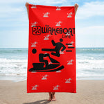 Kung-Fu YOU! Jetski ™ Boat Towel- Red