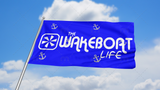The Wakeboat Life Flag: Blue
