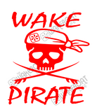 Wake Pirate Decal