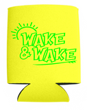 Wake & Wake Can Koozies